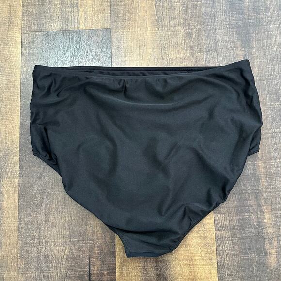 Albion Fit Black High-Waisted Swimsuit Bottoms Size Large - Picture 3 of 7